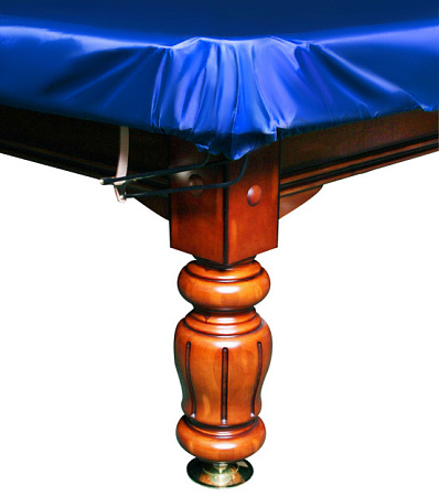 Покрывало для стола 10 ф (влагостойкое, темно-синее, резинки на лузах)