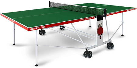 Теннисный стол Start-Line - Compact Expert 4 (Всепогодный) Зелёный
