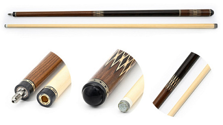 Кий / пирамида 2-pc "Vantex" (макасар, термоясень, граб) Образец