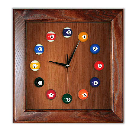 Часы Квадрат ясень/шпон (доступен заказ цвета)