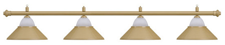 Лампа на четыре плафона "Jazz" (матово-бронзовая штанга, матово-бронзовый плафон D38см)